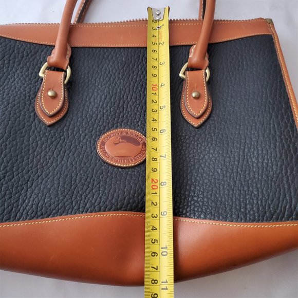 DOONEY & BOURKE All Weather Leather Black and Brown Shoulder Bag - Picture 14 of 16